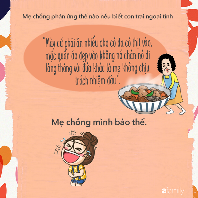 Khi hay tin con trai ngoại tình, thử đoán xem các bà mẹ chồng phản ứng như thế nào? - Ảnh 12.