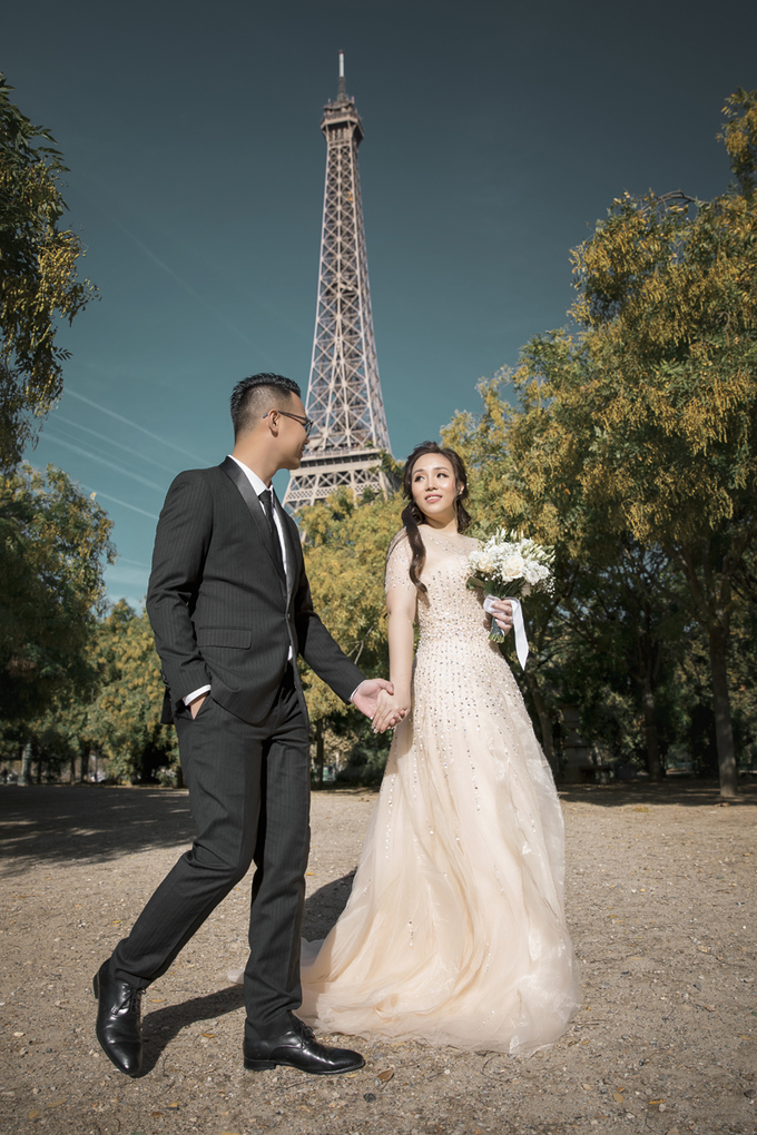 Paris tráng lệ trong ảnh cưới của uyên ương Sài Gòn