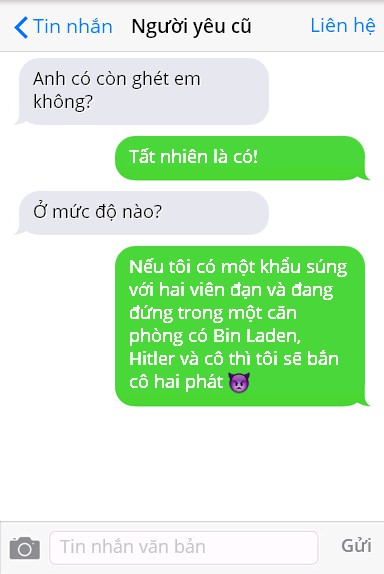 Cười té ghế với những màn đáp trả tin nhắn người yêu cũ “phũ phàng” nhất - Ảnh 4.